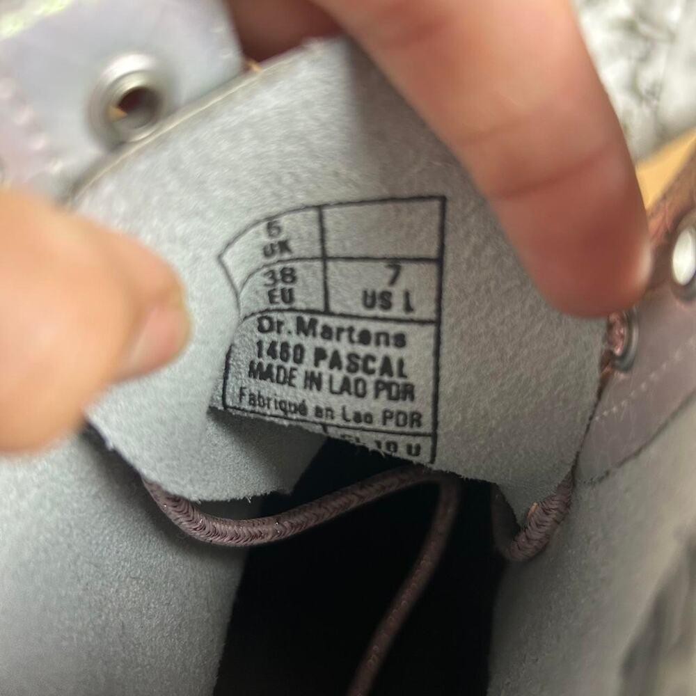 Nib Dr martens size 7 holographic silver pascal - Picture 8 of 8